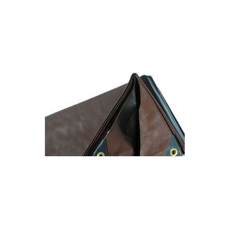 Harpster Of Philipsburg Heavy Duty Tarp, Brown, High-Density Polyethylene BR10x12